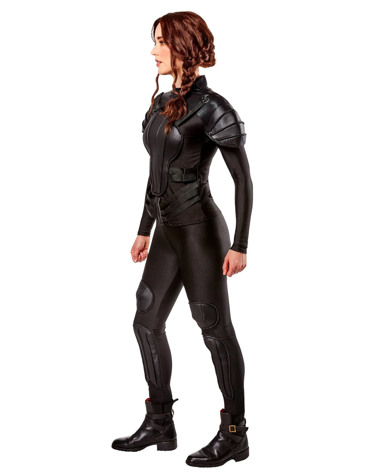 Vue de profil du déguisement Luxe Katniss Rebel The Hunger Games™