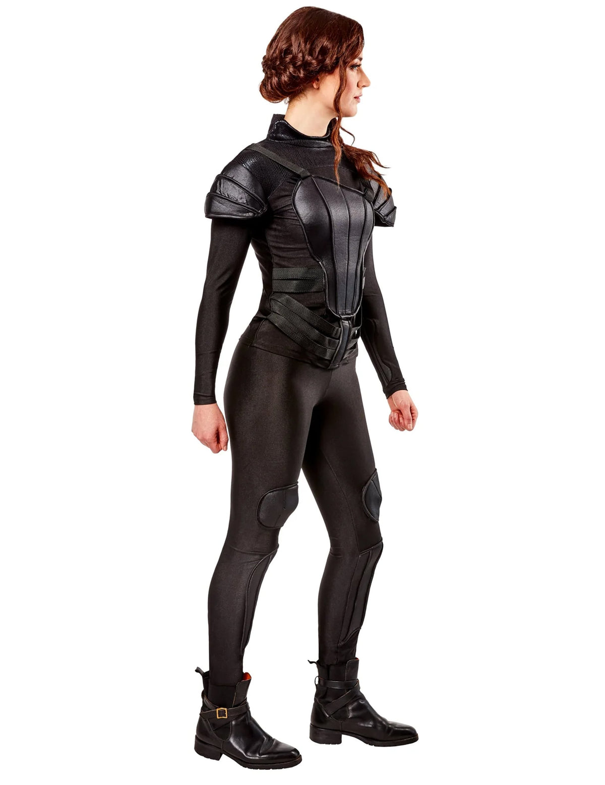 Vue de profil du déguisement Luxe Katniss Rebel The Hunger Games™