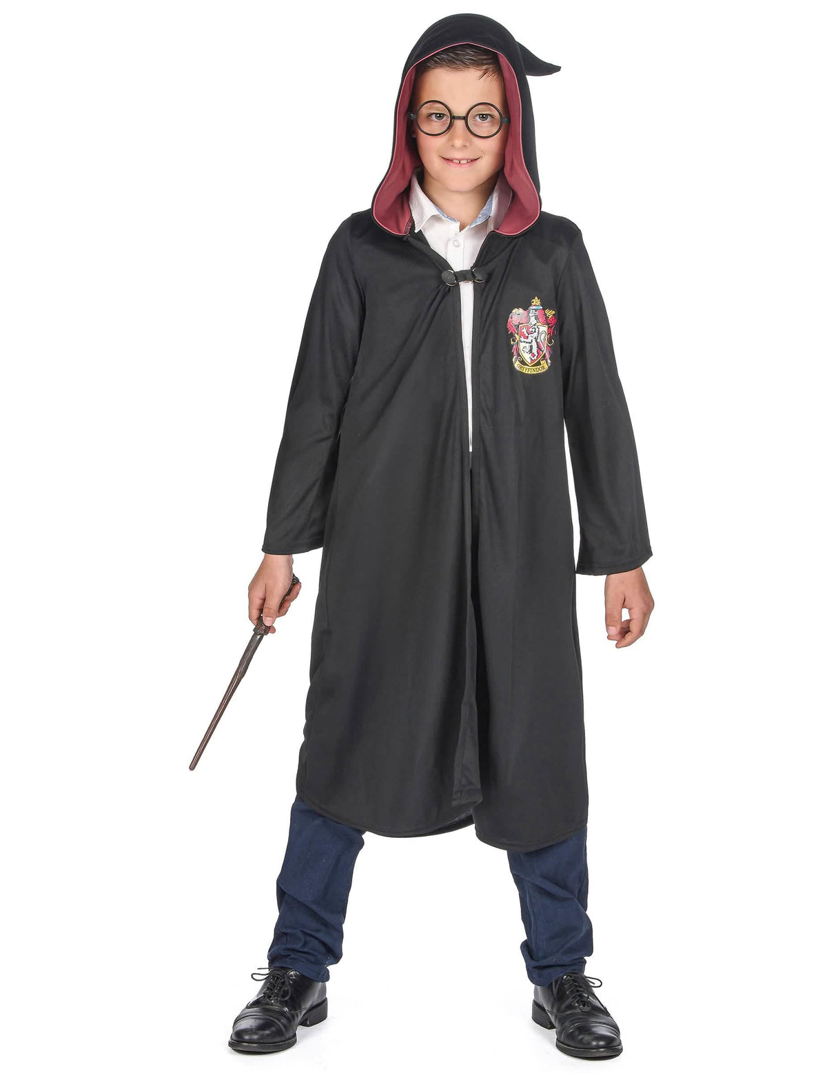 Pogled s kapuljačom i naočale luksuzne haljine čarobnjaka Gryffindora Harry Potter
