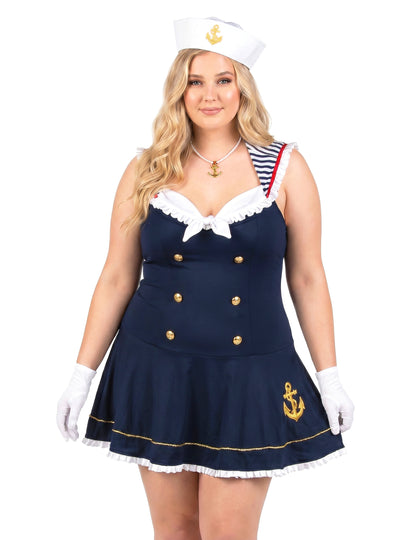 Déguisement marin sexy luxe grande taille femme