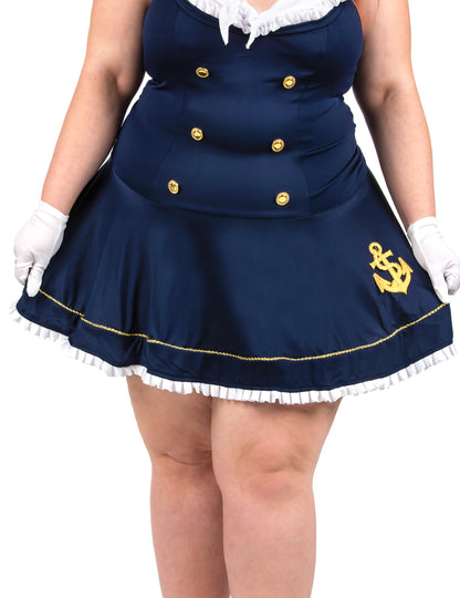 Déguisement marin sexy luxe grande taille femme