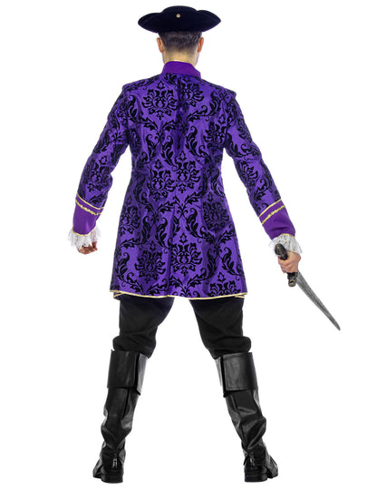 Luksuzni ljubičasti barokni kostim markiza za muškarce