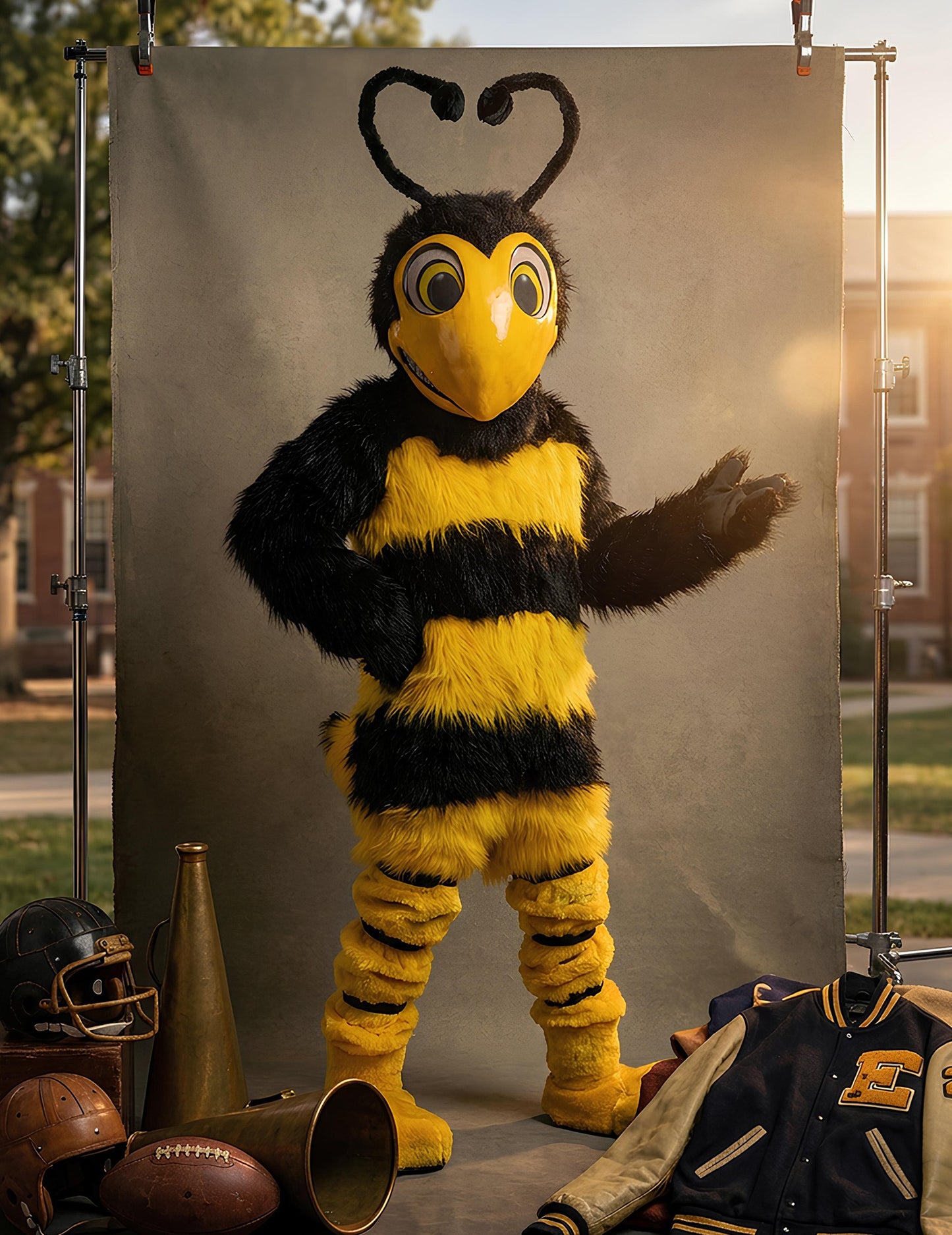 Kostim maskote pčele za odrasle