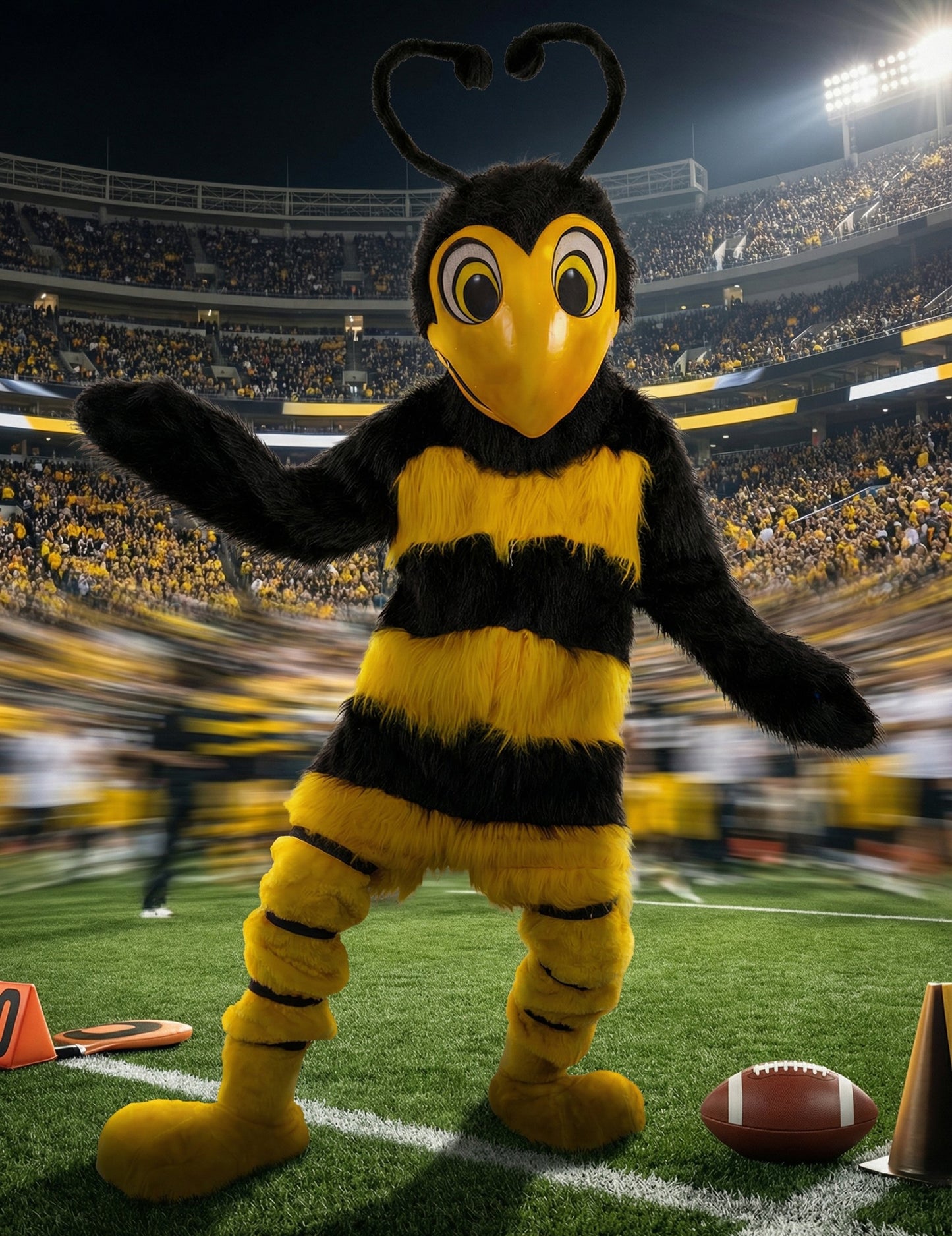 Kostim maskote pčele za odrasle