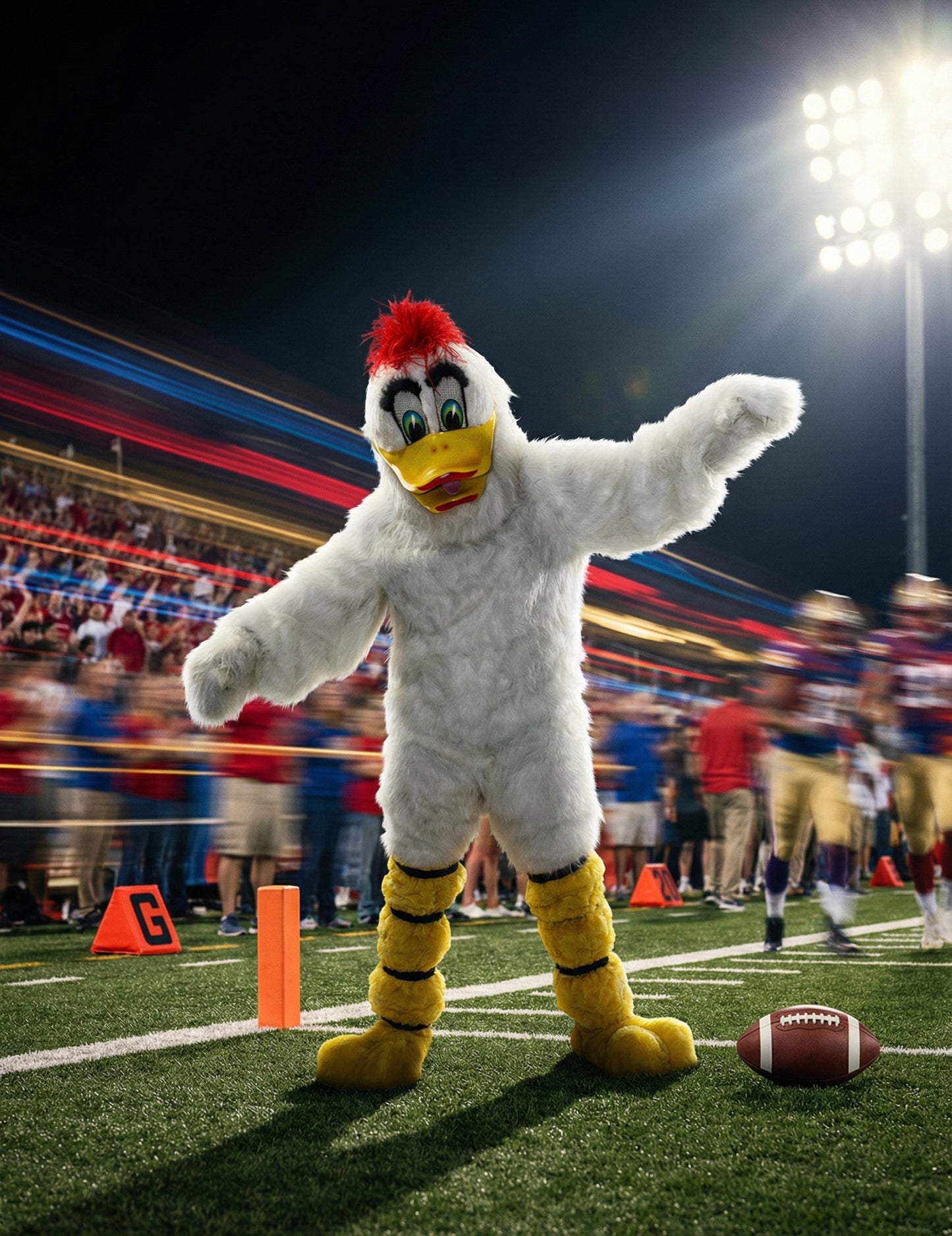 Kostim maskote bijele patke za odrasle