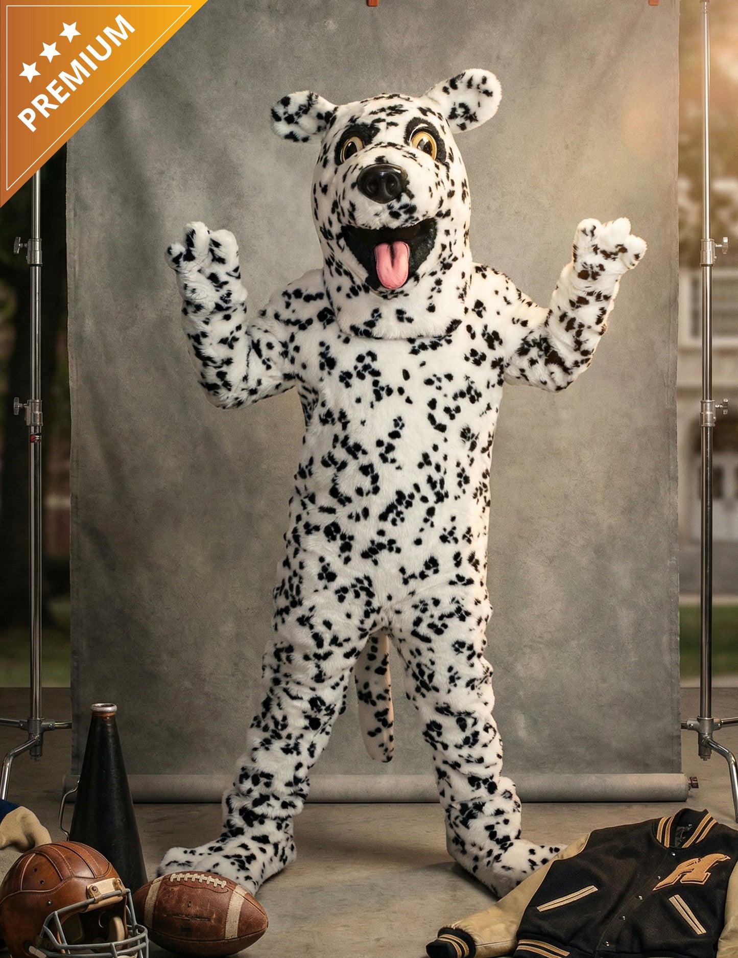 Kostim maskote za odraslog dalmatinskog psa