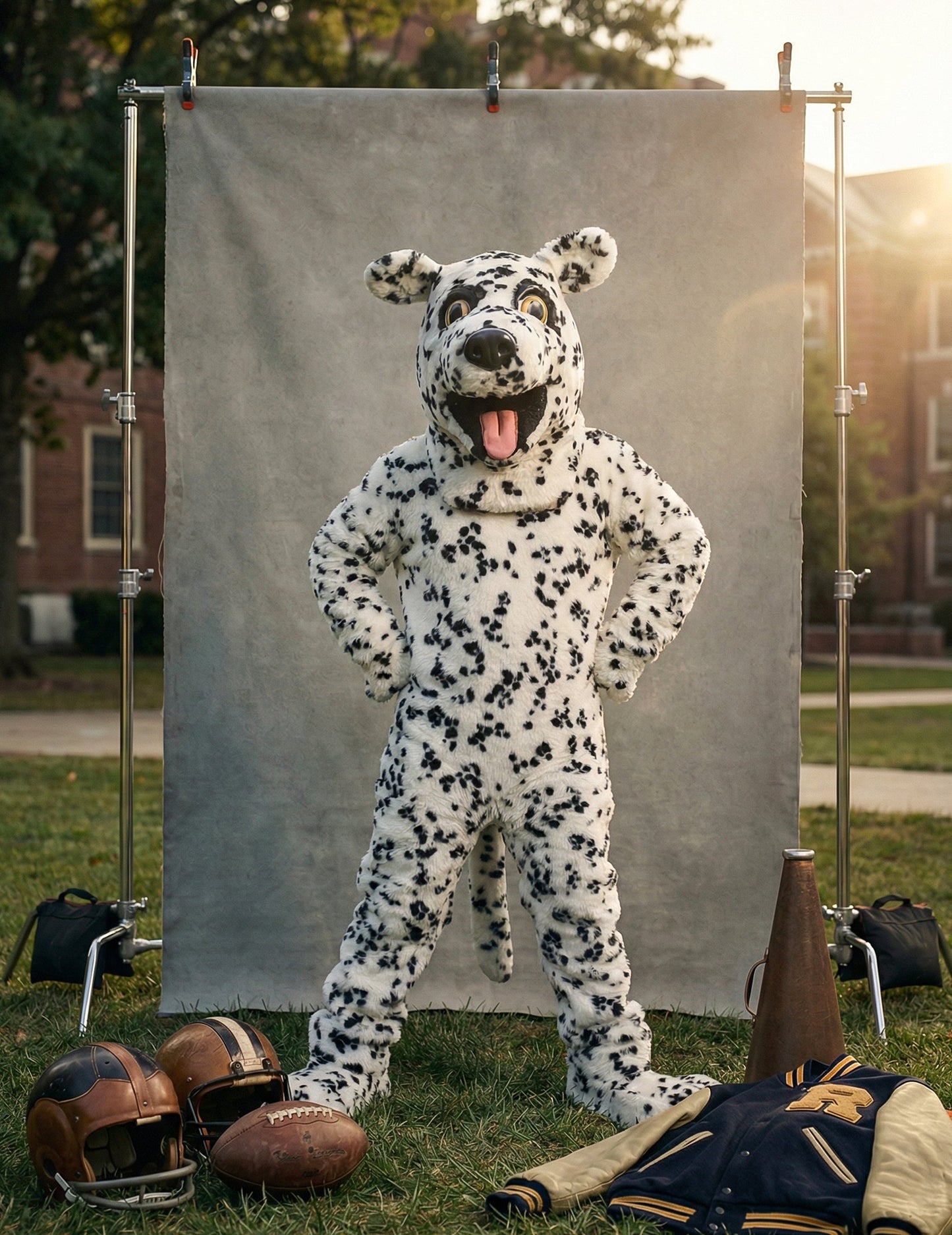 Kostim maskote za odraslog dalmatinskog psa