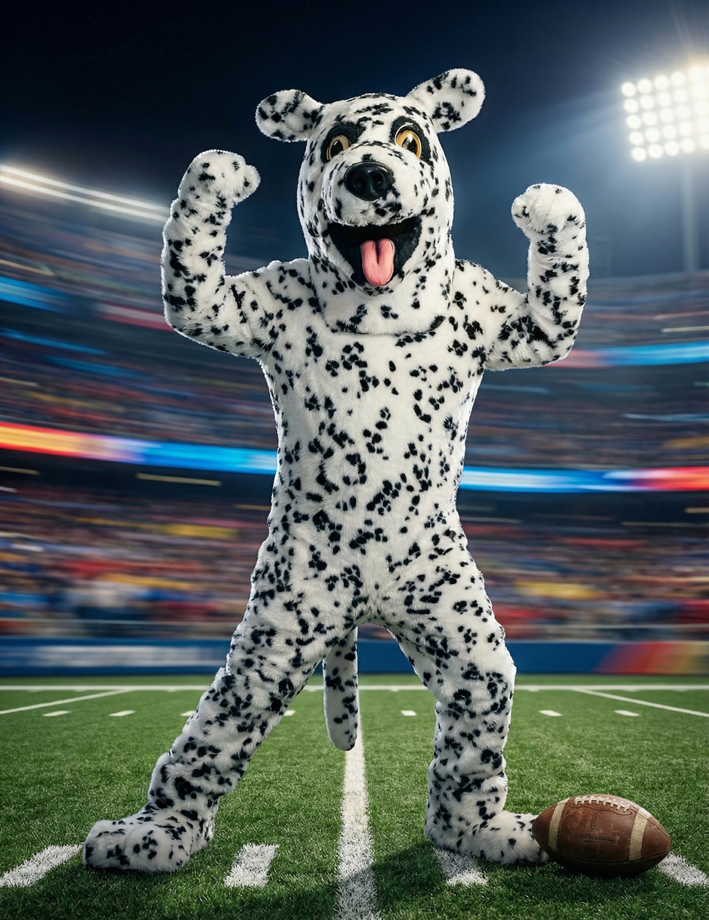 Kostim maskote za odraslog dalmatinskog psa