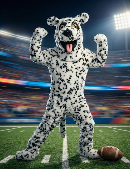 Kostim maskote za odraslog dalmatinskog psa