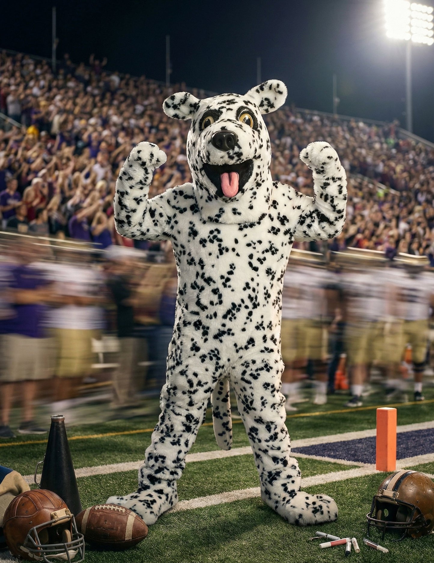 Kostim maskote za odraslog dalmatinskog psa