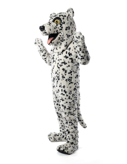 Déguisement mascotte chien dalmatien pour adulte blanc à taches noires