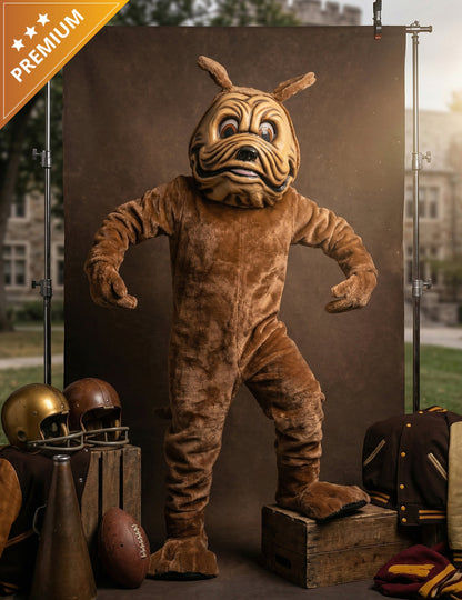 Kostim maskote smeđeg psa za odrasle