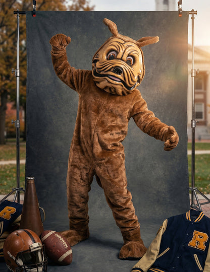 Kostim maskote smeđeg psa za odrasle