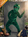 Déguisement mascotte grenouille pour adulte vert en peluche