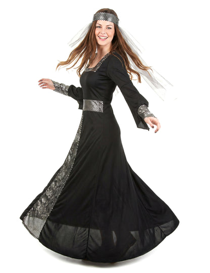 Médieval Black Women's kostim