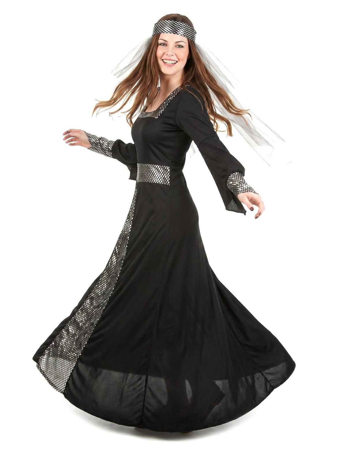Médieval Black Women's kostim