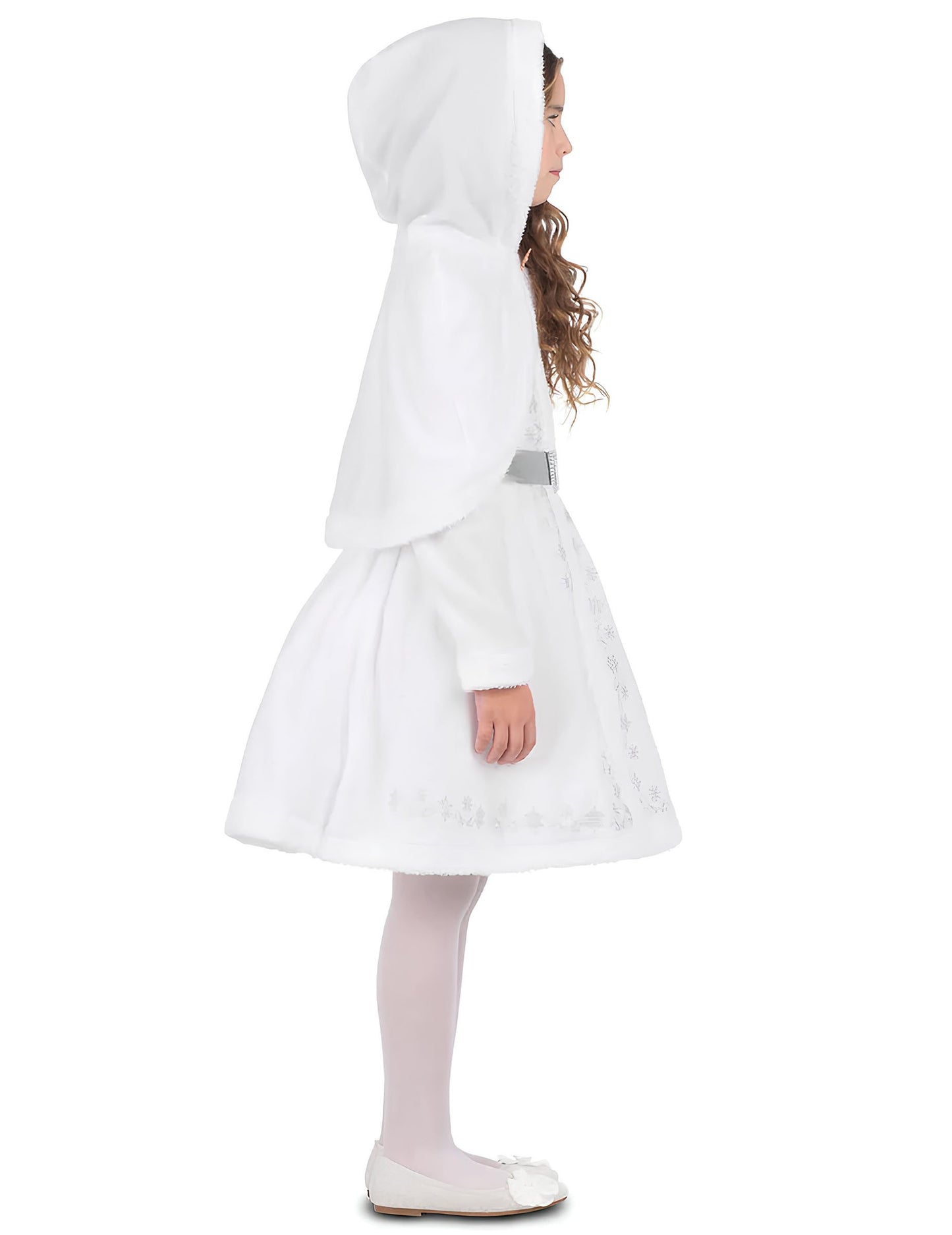 Bijeli kostim Djeda Mraza za djevojčice