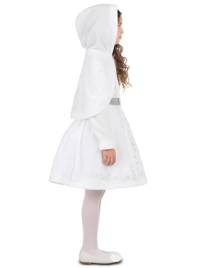Bijeli kostim Djeda Mraza za djevojčice