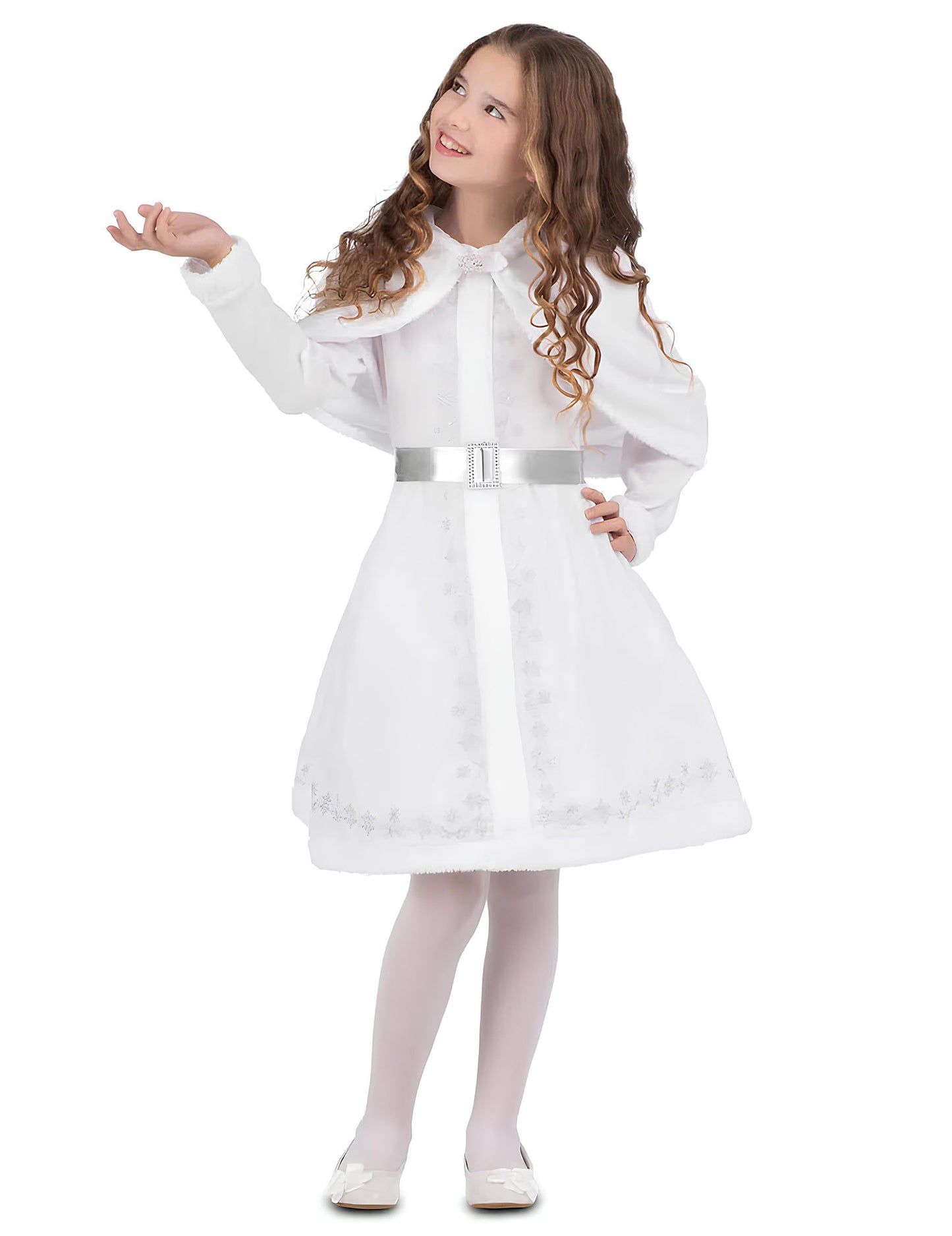 Bijeli kostim Djeda Mraza za djevojčice