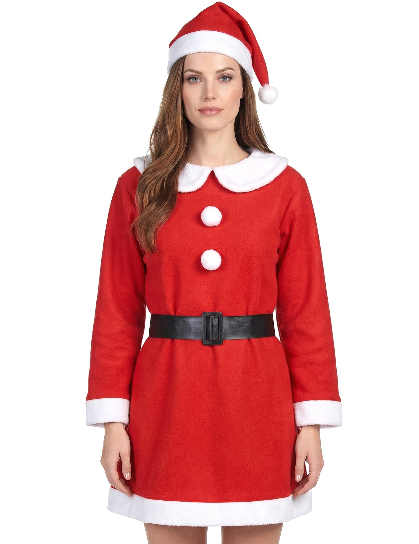 Majka božićna kostim pompons žena