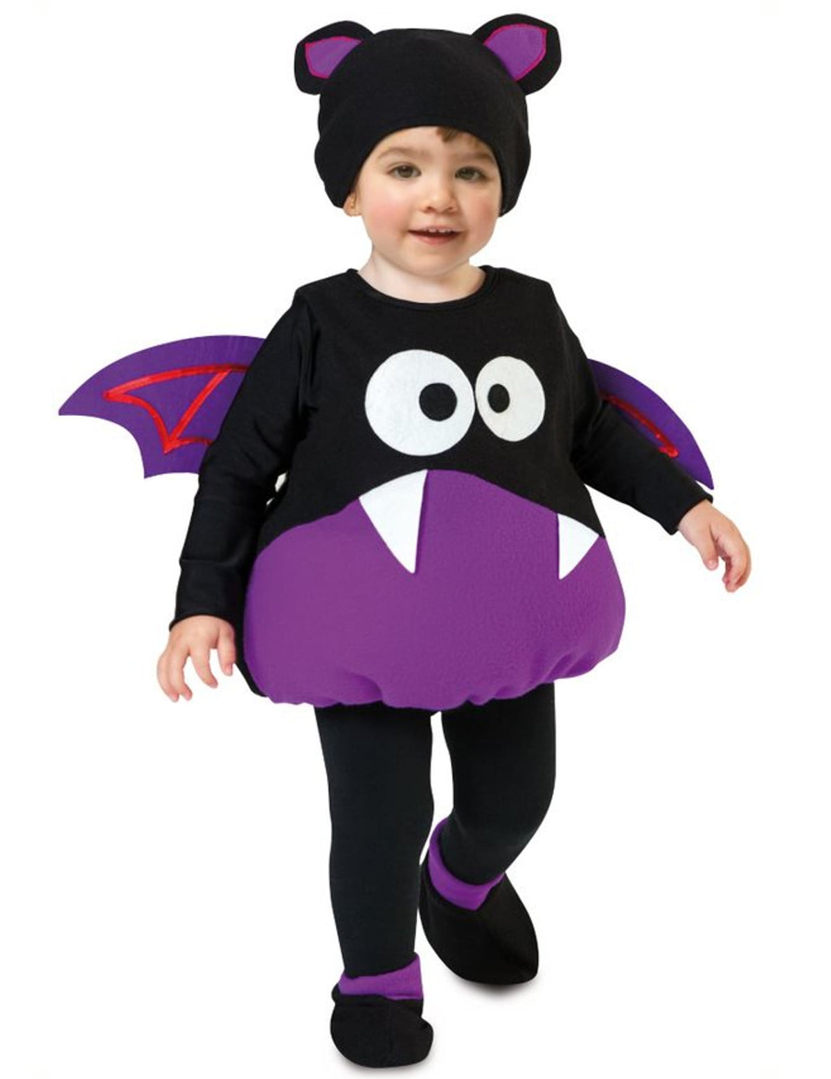 Déguisement de mignonne petite chauve-souris pour enfant violet et noir