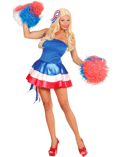 Kostim navijačice Francuske u trobojnici za žene 