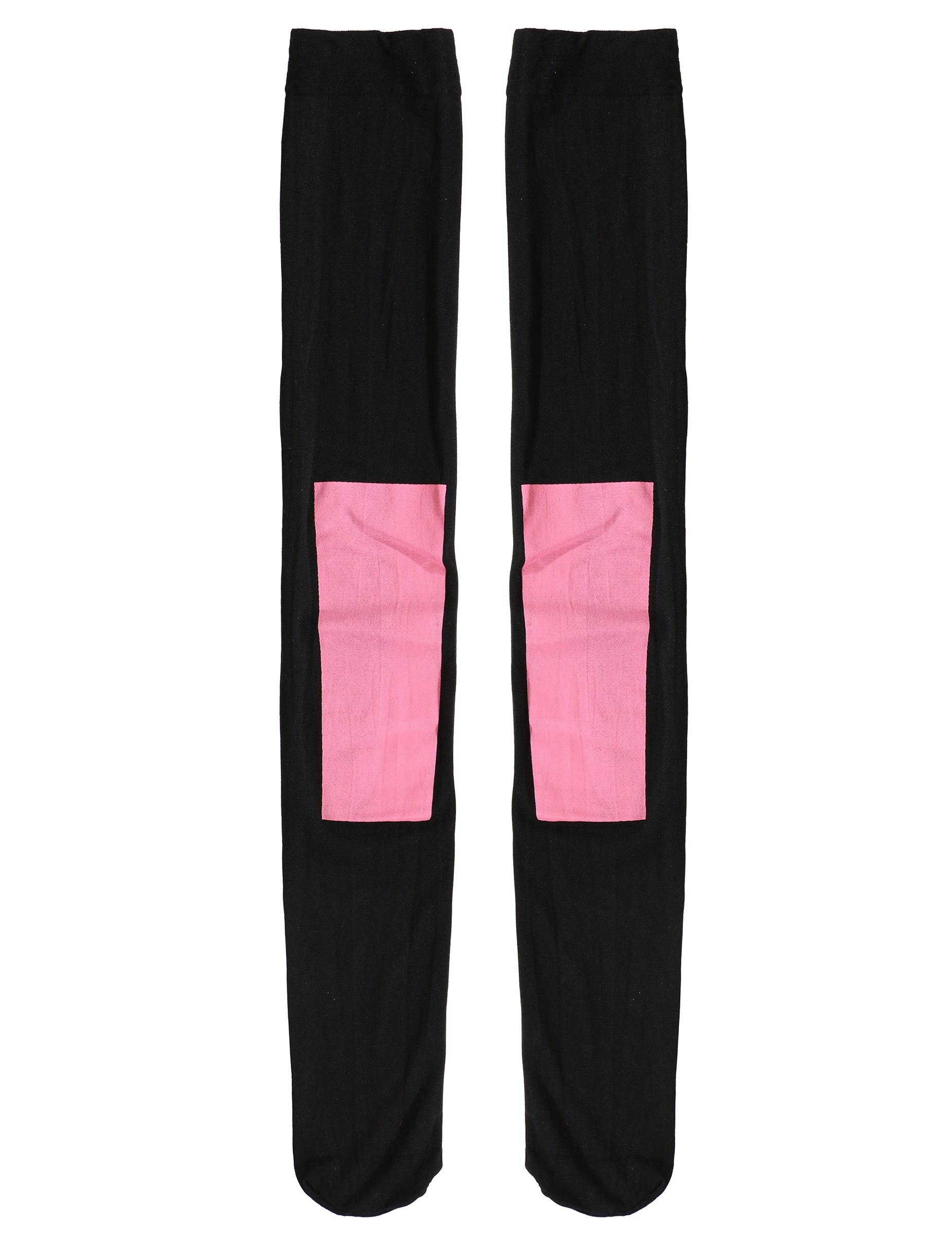 Chaussettes hautes noires et roses du déguisement miss Kpop
