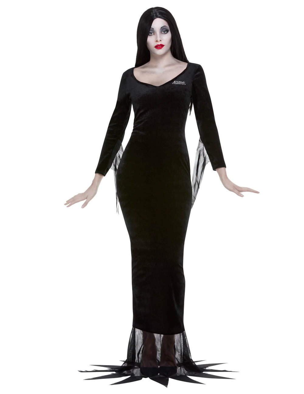 Kostim Morticia iz obitelji Addams™ za ženu crna od baršuna
