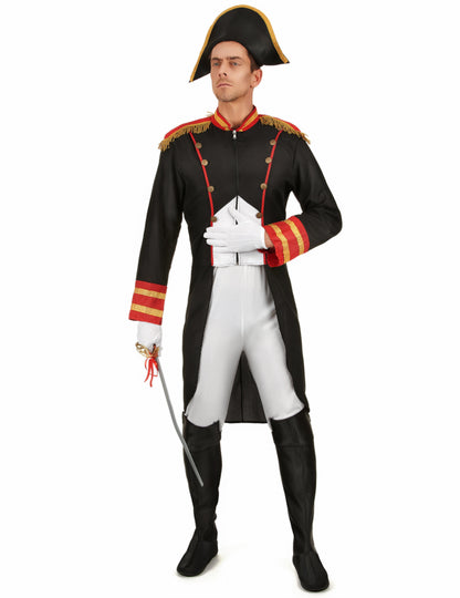Vue d'ensemble avec sabre du déguisement Napoléon