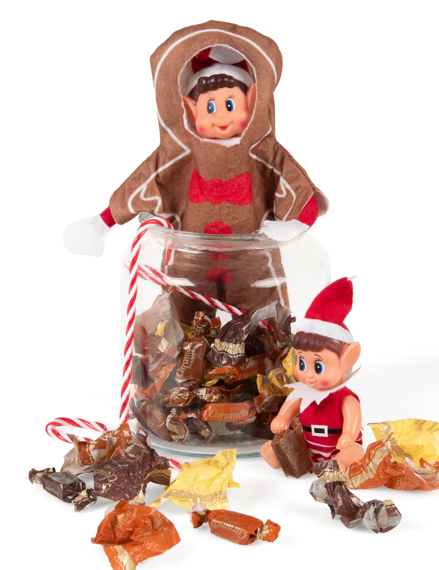 Kostim od medenjaka za nestašnu lutku vilenjaka