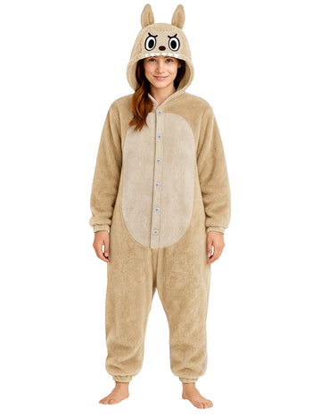 Kostim plišanog čudovišta bež boje za žene 