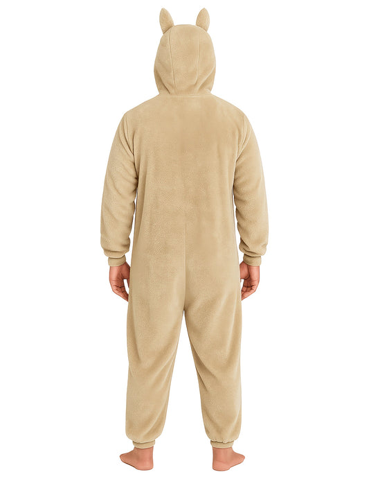 Vue de dos du déguisement peluche monstre pour homme