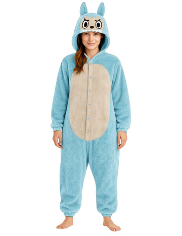 Kostim plišanog plavog čudovišta za žene 