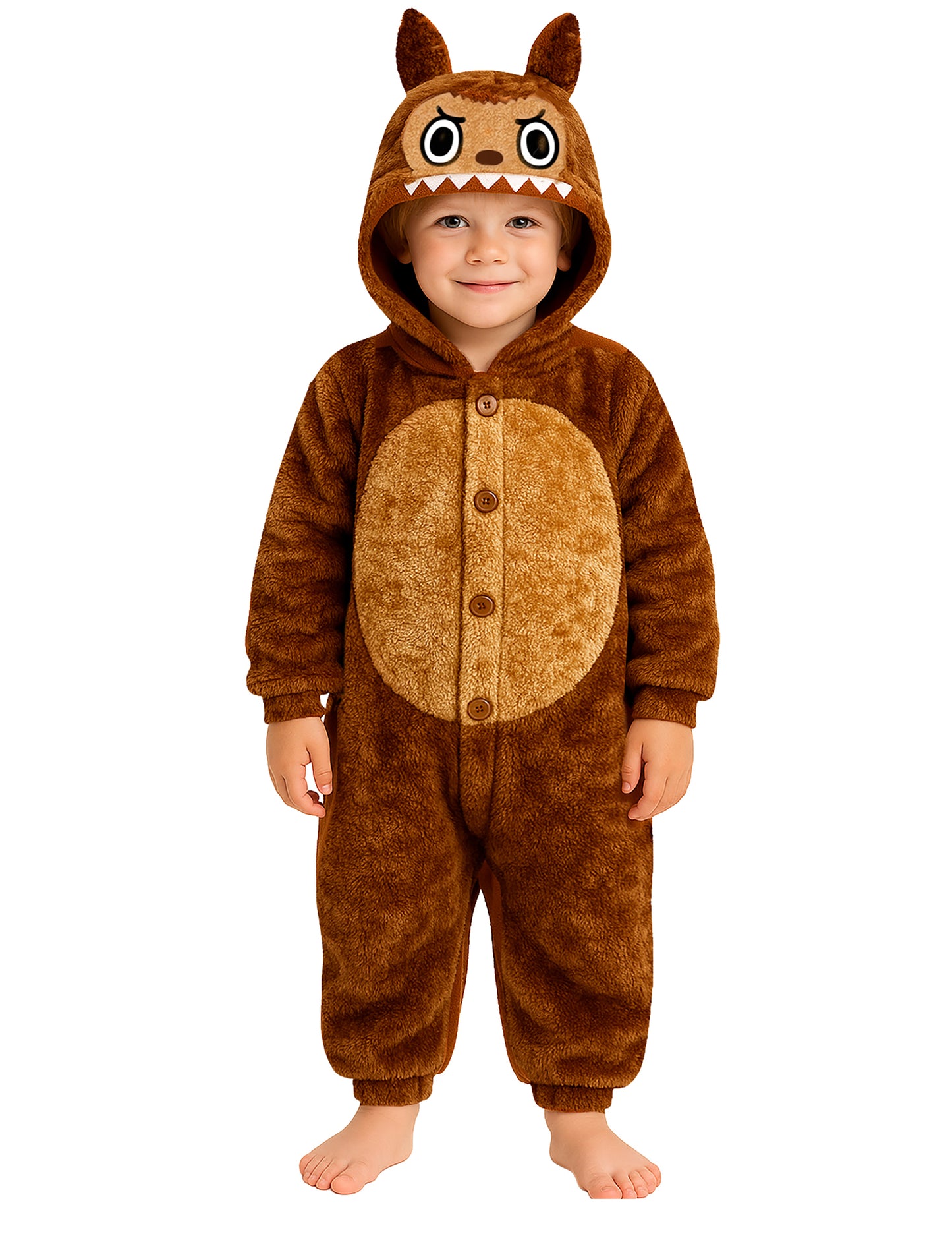 Kostim plišanog smeđeg čudovišta za djecu 