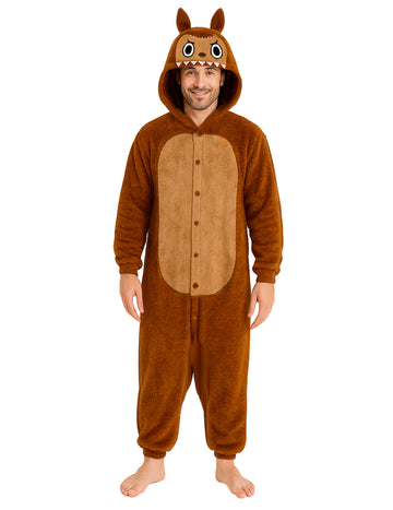 Kostim plišanog smeđeg čudovišta za muškarce 