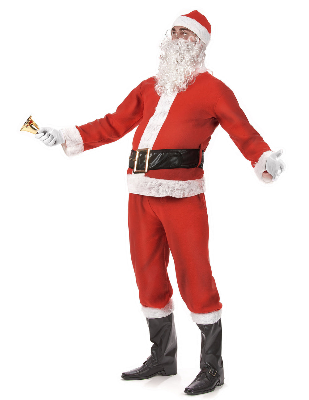 Vue de profil du déguisement de Père Noël complet
