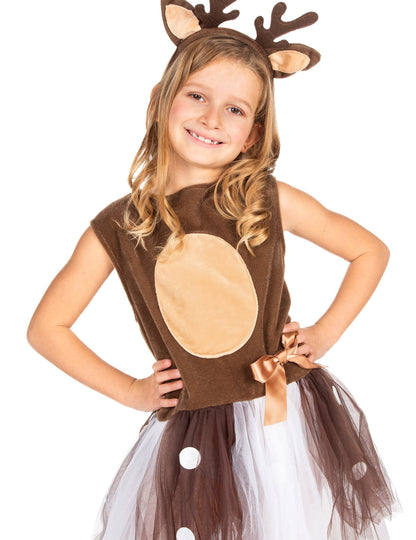 Mala prerušena jelena tutu djevojka