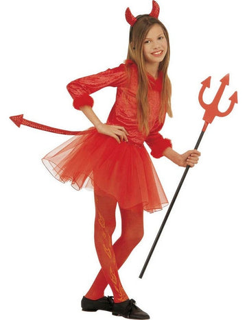 Little Crveni Đavo kostim Tutu Halloween Girl