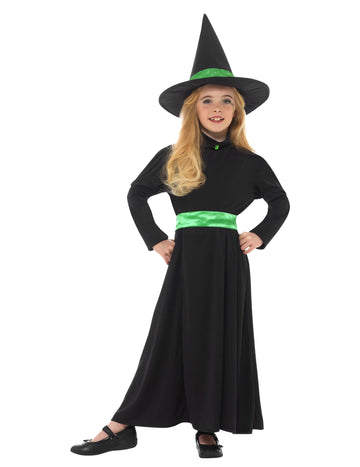Mala vještica prerušena zelena djevojka