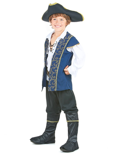 Plavi i bijeli Boy Pirate kostim