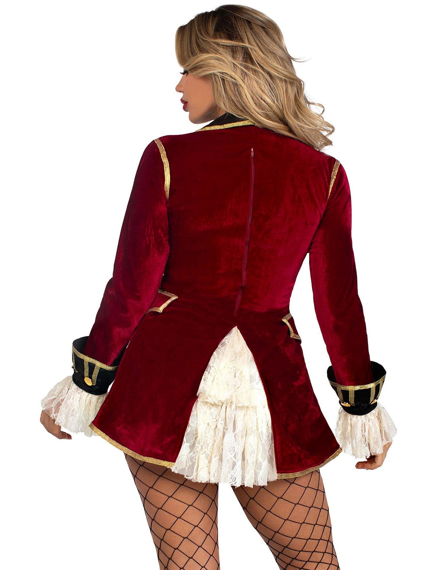 Seksi ženski kostim gusara u bordo boji 