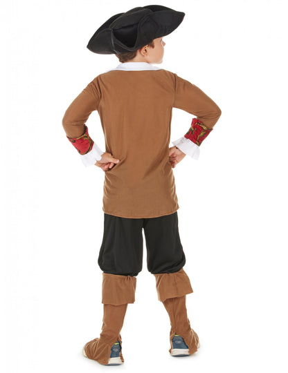 Pogled straga na piratski kostim za dječaka