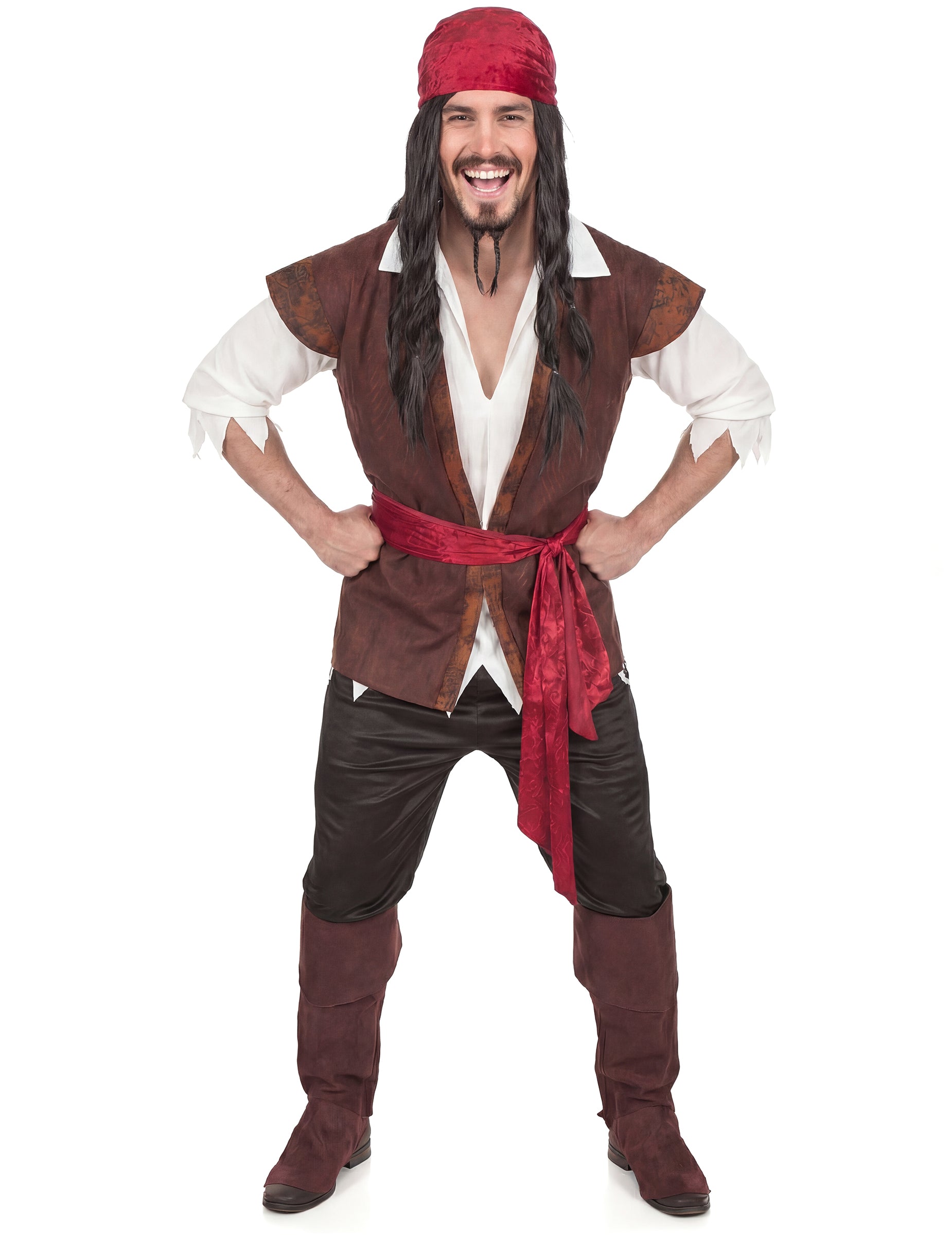 Frontalni pogled dizajna pirata za muškarce