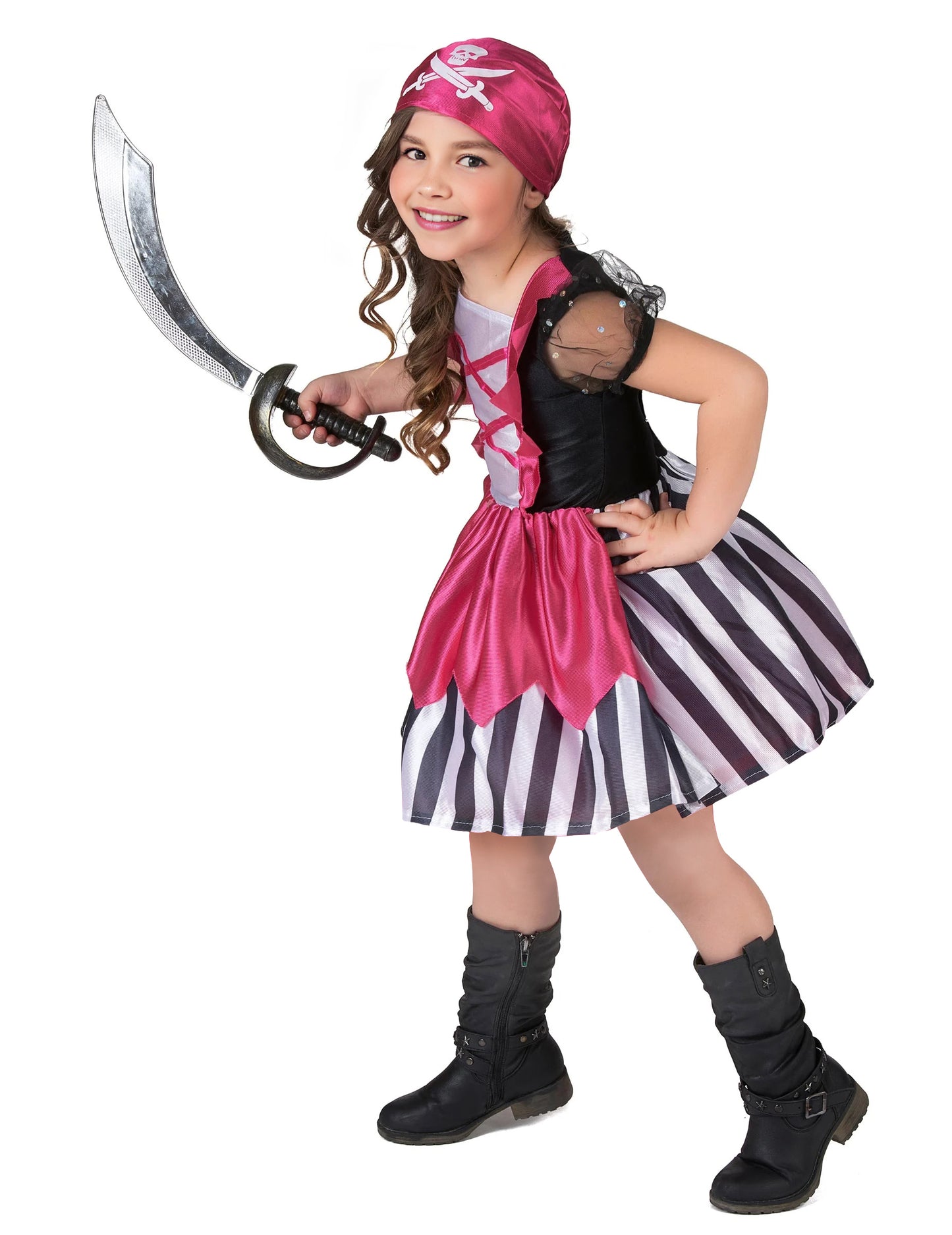 Piratska haljina ružičasta haljina haljina