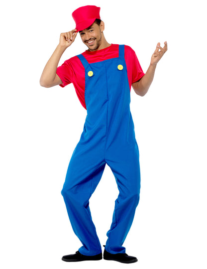 Muški crveni vodoinstalater kostim