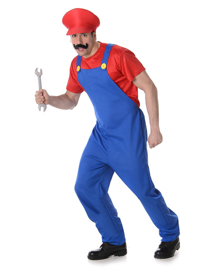 Muški crveni vodoinstalater kostim