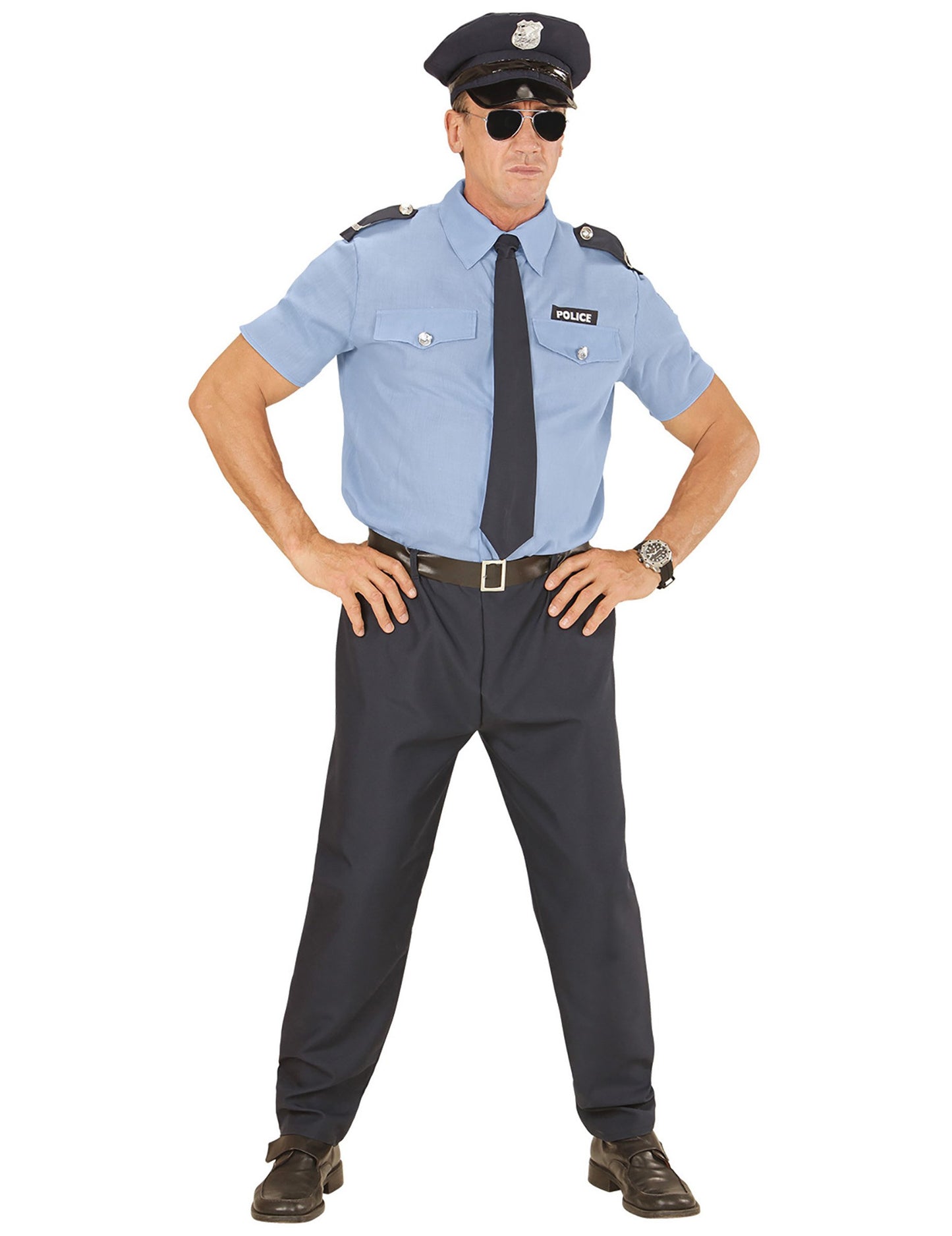 Muški plavi policijski kostim