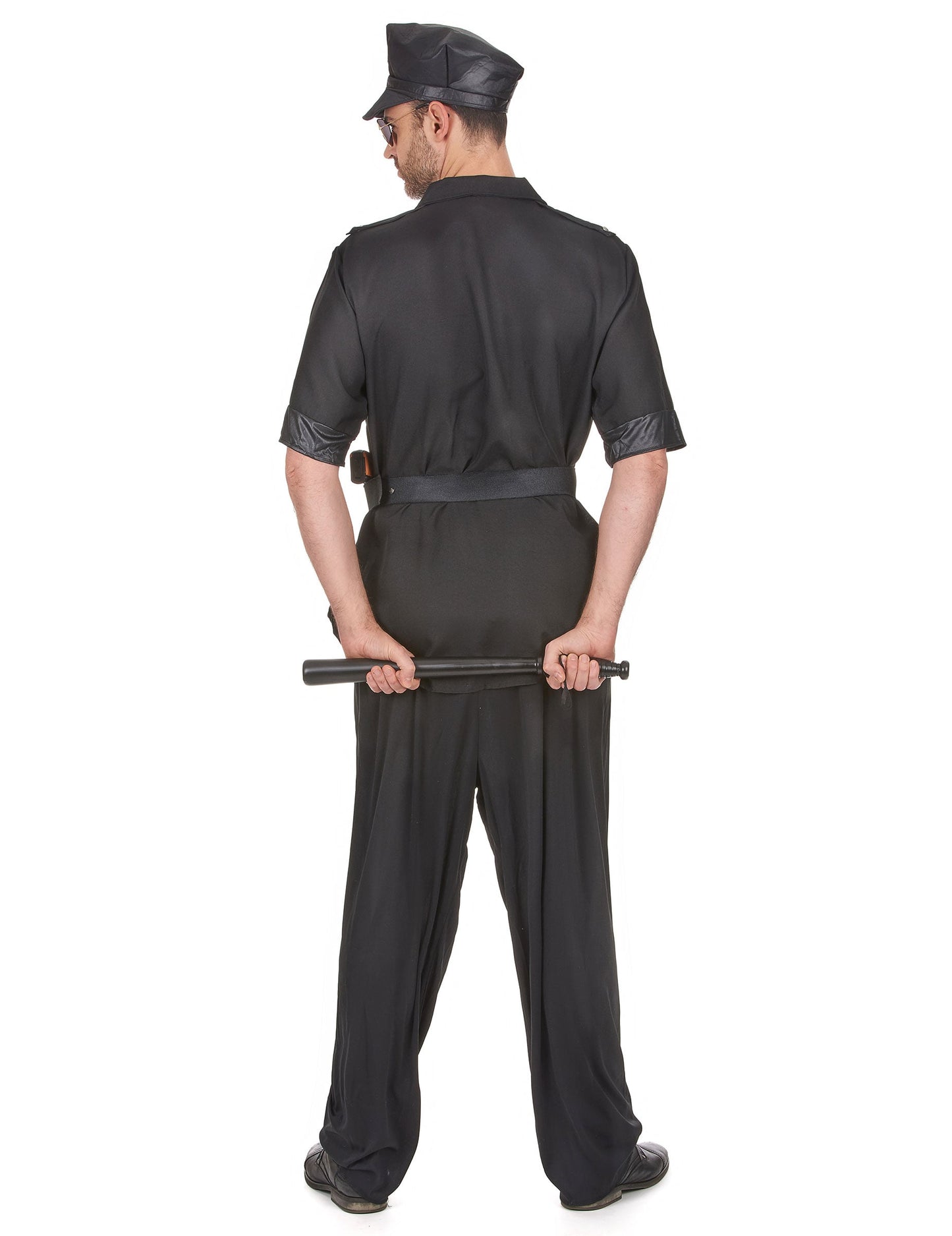 Vue de dos du déguisement de policier pour homme