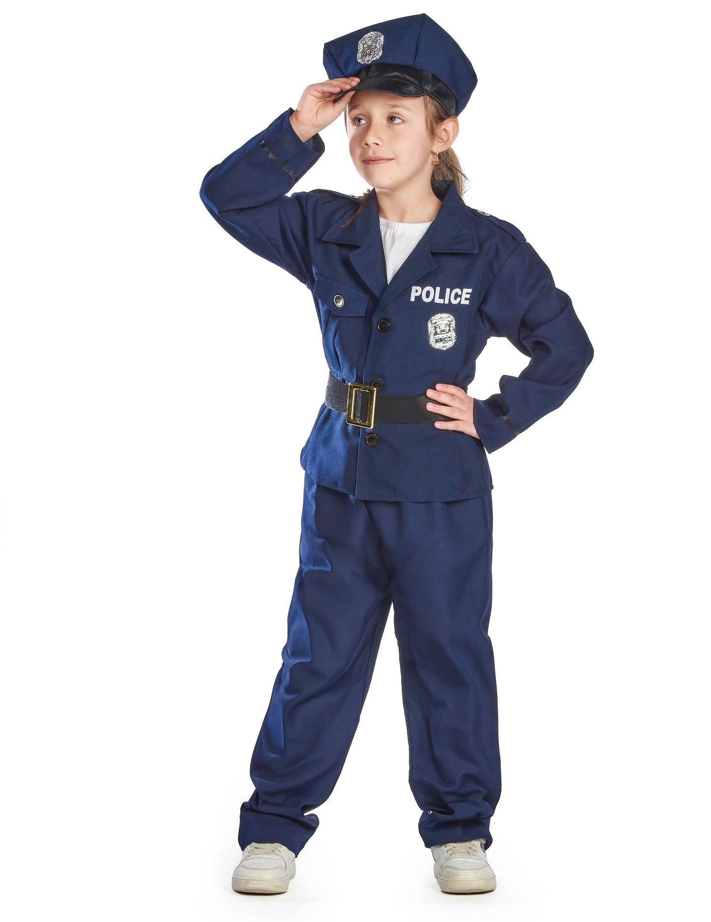 Vue d'ensemble du déguisement policier luxe pour garçon