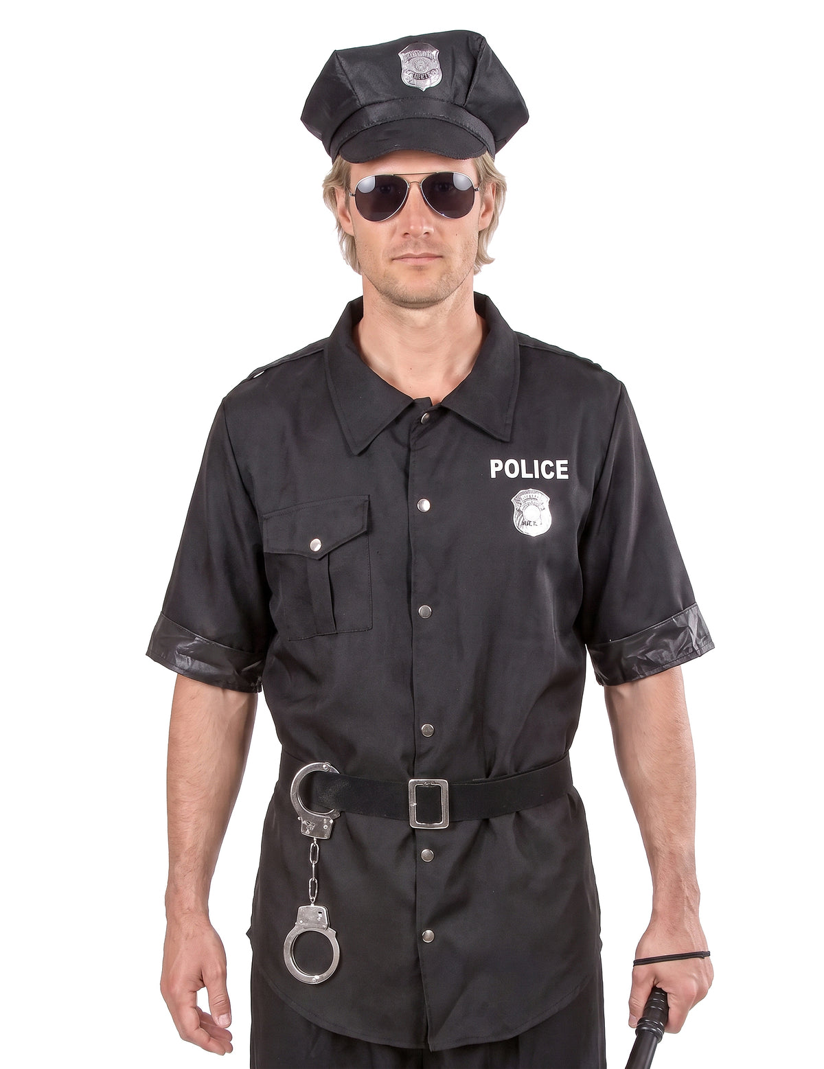 Crni policijski kostim muškarac